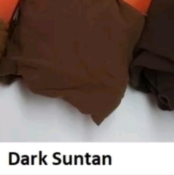 New In Box Hooters Pantyhose Open Toe light Suntan c long - Picture 5 of 8